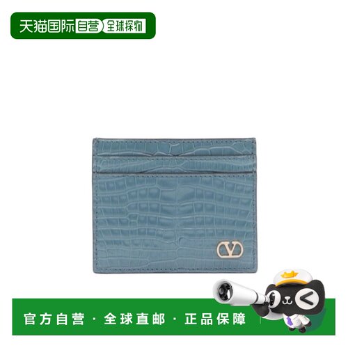 VALENTINO 女士钱包 YP0V09YNTR3Y SS2025 蓝色 矩形卡包