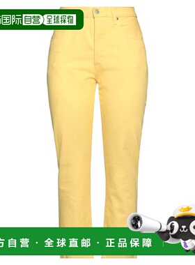 潮奢 Levi'S 李维斯 女士 直筒裤 yellow黄色 舒适时尚