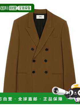 Ami Paris 男士夹克 HBV006WV0066216 AW2025 棕色