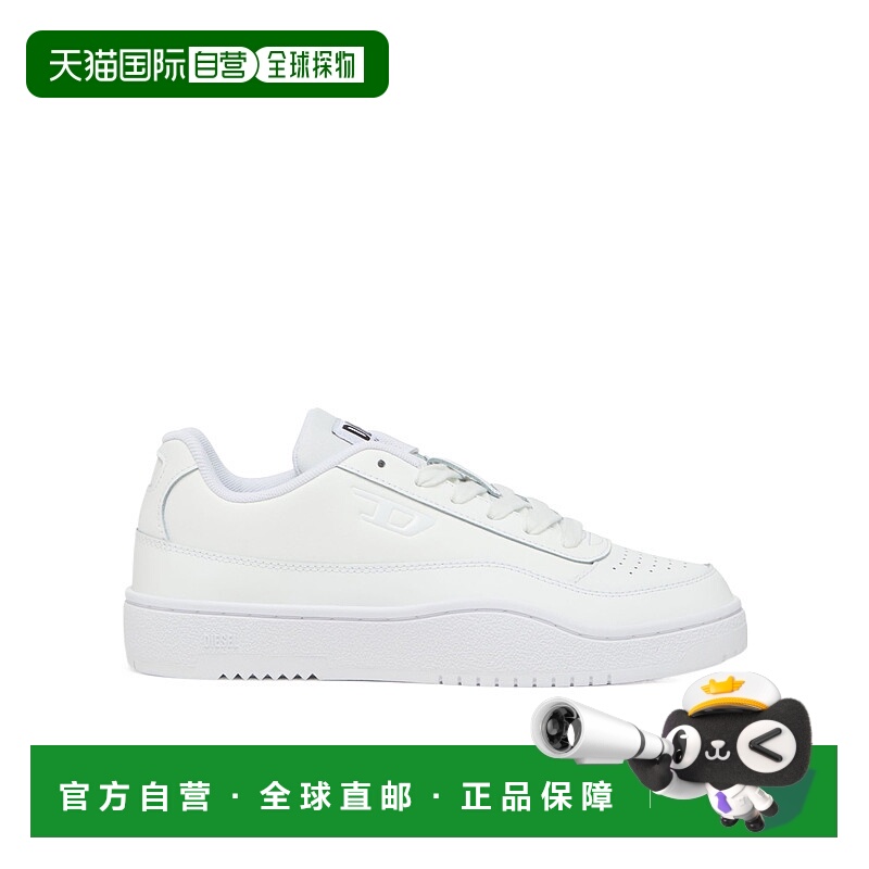 1h可退 DIESEL 女士运动鞋 Y03513P5576T1002 SS2025 白色板鞋