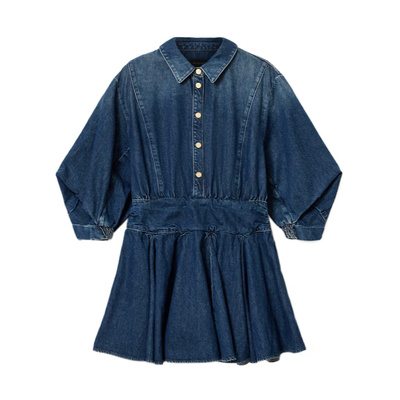 ALL SAINTS 女士连衣裙 W015DE2846 SS2026 蓝色 Arlo牛仔迷你连