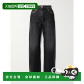 潮奢 CRYSTALS versace 1h可退 范思哲 女士 黑色铆钉牛仔裤 1022