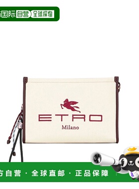 1h可退 ETRO 女士单肩包 1H78370900800 SS2023 白色 POUCH NECES