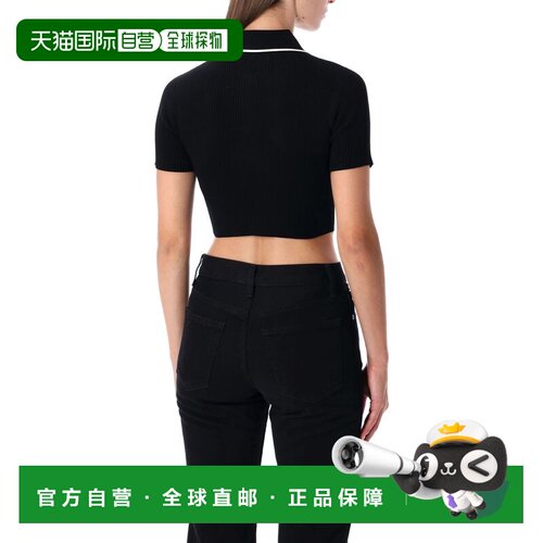 AMIRI 女士POLO衫 AWKNPO1028BLACK AW2025 黑色 Ma Polo Shirt