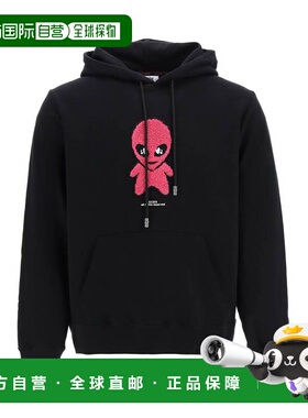 GCDS 男士卫衣 SS23M10018002 AW2023 黑色 SWEATSHIRT 