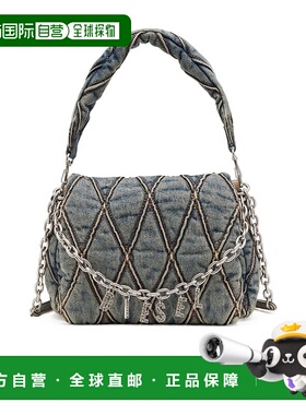 DIESEL 女士斜挎包 X09596P5570HA001 CO 蓝色手提包单肩包