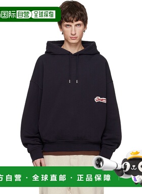 1h可退 潮奢 Jacquemus 男士 海军蓝 The Gio 连帽衫 25HHOM00415