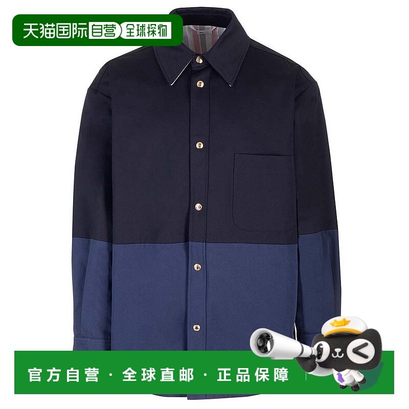 1h可退 潮奢 Thom Browne 汤姆 布朗 男士 按扣衬衫式夹克 MJO219