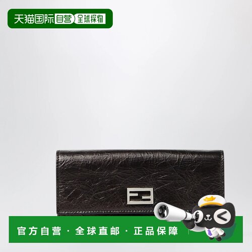 FENDI 女士钱包 8M0596B14MF0QA1 AW2026 黑色 Tube Continental