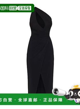 1h可退 AMIRI 女士连衣裙 AWDRFO1016001 AW2025 黑色 单肩裹身连