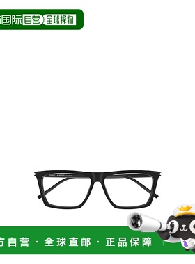 SAINT LAURENT 男士眼镜 SL803001 SS2025 黑色 全框平光镜