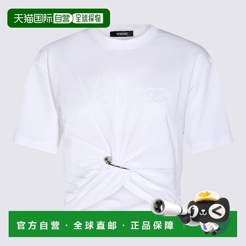 VERSACE 女士T恤 10188981A136101W000 SS2025 白色