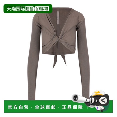 RICK OWENS 女士针织衫 RP01F6645M34 SS2026 灰色 长袖开衫