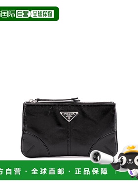 PRADA 男士手提包 2MB0412CX7F0002 AW2024 黑色 皮革拉链袋