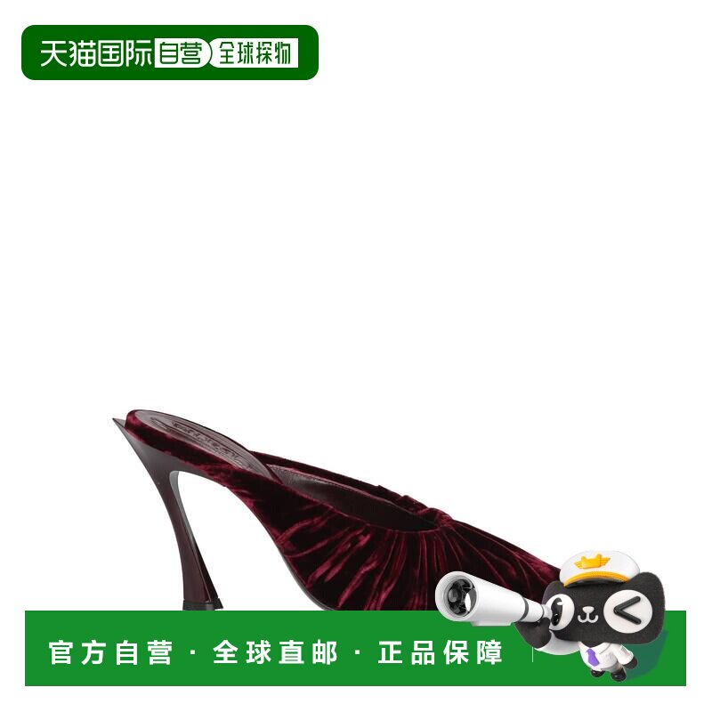 Mugler 穆勒 女士 Mules 木屐 Red红色 高跟鞋时尚舒适半拖拖鞋