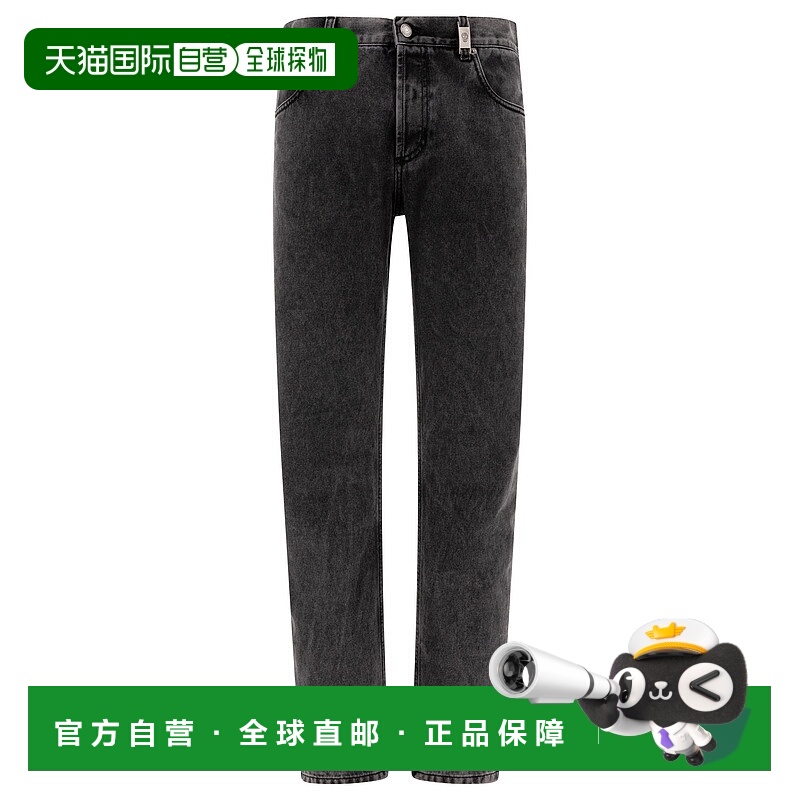 潮奢 mcqueen 亚历山大 麦昆 男士 腰带环牛仔长裤 806156QYABB