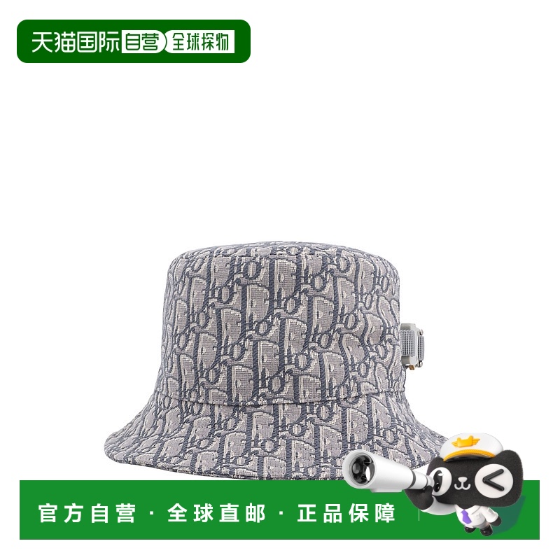 1h可退 DIOR 男士帽子 293C906G5763888 AW2024 灰色迪奥