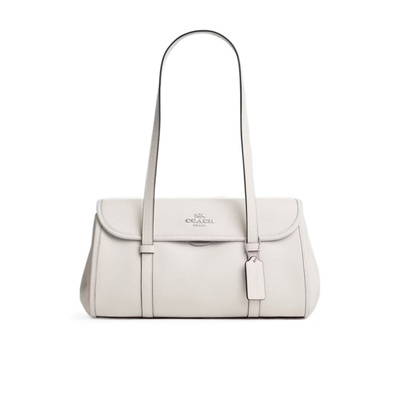 COACH 女士斜挎包 CDB04SVHA SS2024 白色 Bridget 翻盖单肩包