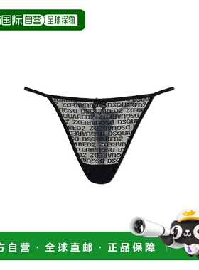 DSQUARED2 女士文胸 D8L7C58400001 SS2025 黑色 Lace thongs