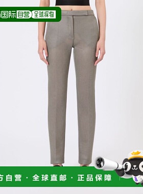 MAX MARA 女士休闲裤 1781126306003 SS2026 灰色 修身针织网眼长