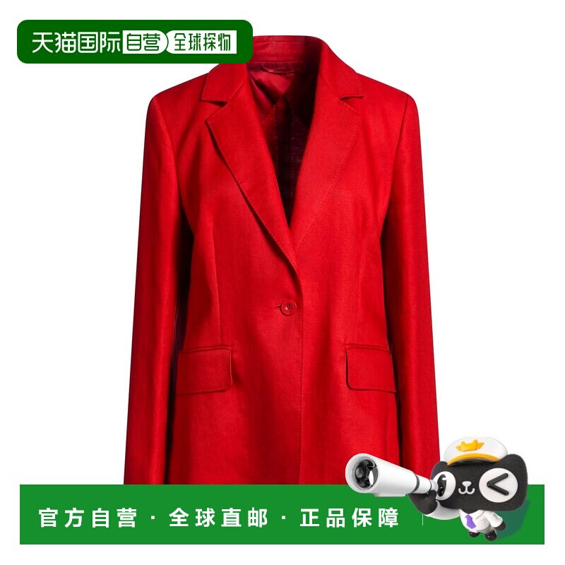 MaxMara 麦斯玛拉 女士 西装外套 red红色 舒适时尚亚麻