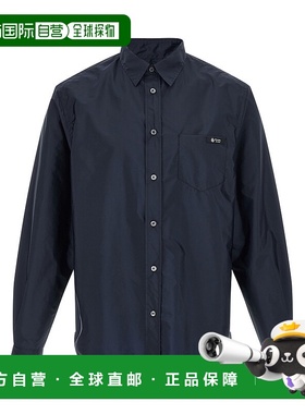 PRADA 男士衬衫 SC834SOOO1WQ9F0ABM SS2026 蓝色 Re-nylon shirt