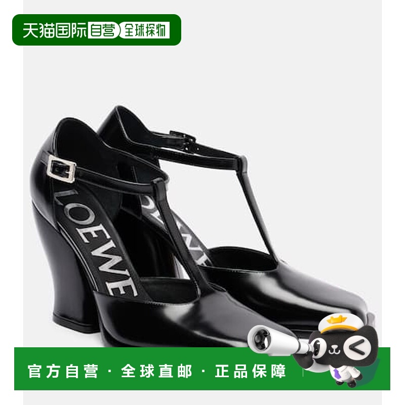 1h可退 潮奢 LOEWE 罗意威 女士 Onda 90 T型带皮质浅口鞋