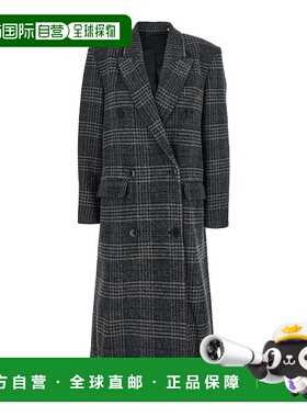 1h可退 潮奢 ISABEL MARANT 女士 'Lexana' Revers 灰色双排扣耸