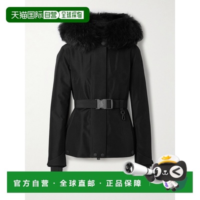 1h可退 潮奢 moncler 盟可睐 女士 Laplance 皮毛饰边束带戈尔特