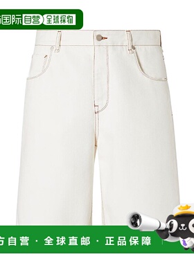 FENDI 男士短裤 FLP369AUWZF0WC4 AW2025 白色 SHORTS FENDI ROMA