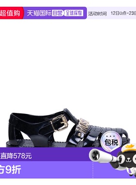 1h可退 MOSCHINO 女士凉鞋 MA16501G1MM20 CO 黑色 Spider Sandal