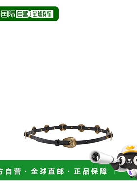 PINKO 女士腰带 104038A23SZ99W CO 黑色 雕刻属板细腰带