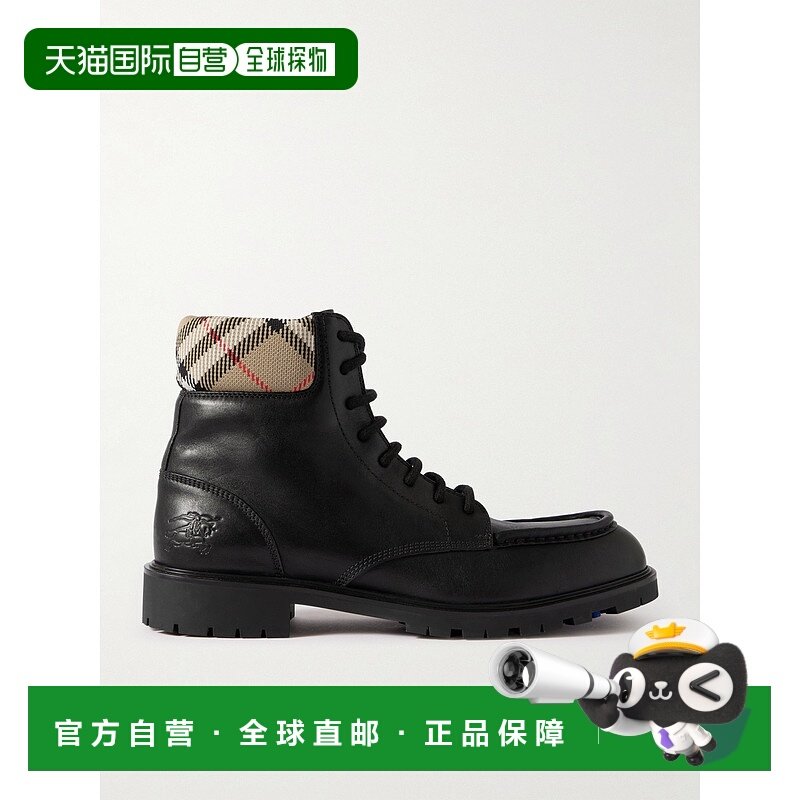1h可退 潮奢 Burberry 巴宝莉 男士 Rogue Combat 繫帶靴 8115599