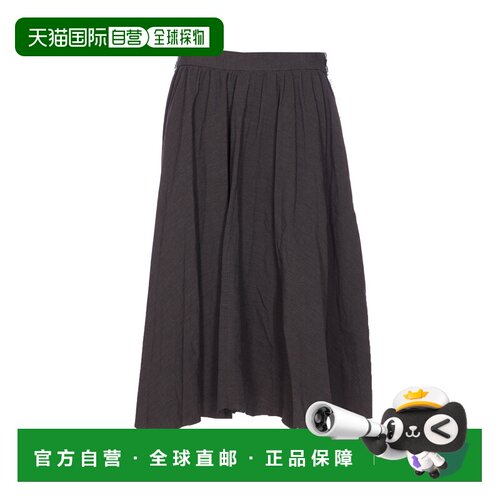 1h可退 BALENCIAGA 女士半身裙 838770TST051000 AW2025 黑色
