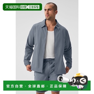 yoga m3204rSteel 纯色拉链宽松长袖 男款 Grey 夹克外套 alo