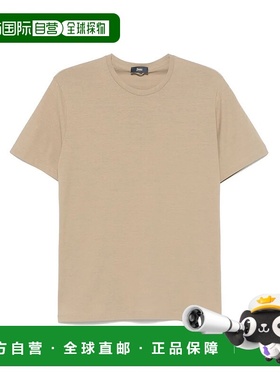 HERNO 男士T恤 JG000166U520050962600 SS2025 卡其色