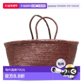 JUMP 1h可退 深褐色皮革竹状提手三 DIFFUSION 女士 潮奢 DRAGON