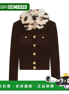 GIVENCHY 女士针织毛衣 BW00QH4ZPT224 SS2025 黑色 Cardigan wit