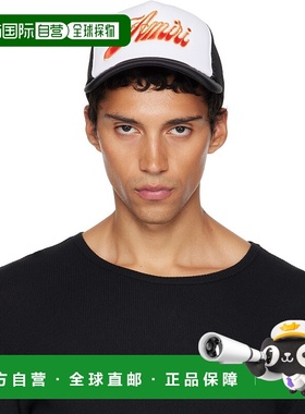 1h可退 潮奢 AMIRI 男士 白色 & 黑色 Groovy 卡车司机帽 AMHATR1