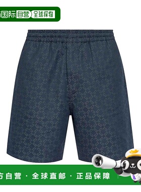 GIVENCHY 男士短裤 BM51J75YCC063-0 CO 蓝色 Givenchy 'Monogram