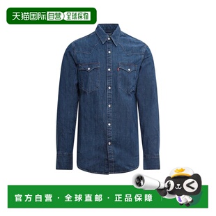 1h可退 潮奢 Levi'S 李维斯 男士 蓝色 Barstow Western 牛仔衬衫