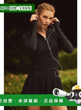 alo yoga  Victory Airlift Running 松紧透气纯色宽松三分  运动