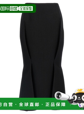 PRADA 女士半身裙 P133YSOOO15UWF0002 AW2024黑色鱼尾裙包臀裙