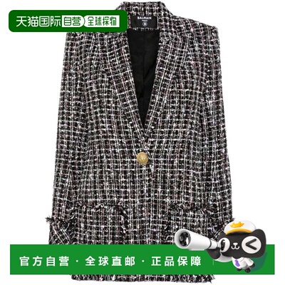 BALMAIN 女士西服 DF1SE096XJ24EAH SS2025 黑色外套西装