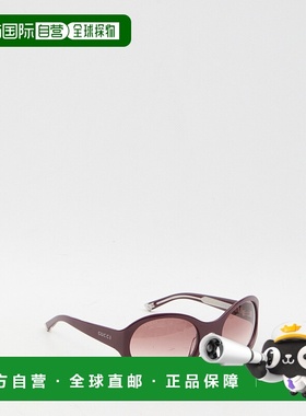 GUCCI 女士眼镜 831871J07406060 SS2025 粉红色 圆框太阳镜古驰