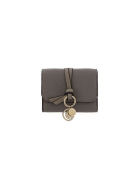 CHLOÉ 女士钱包 CHC21WP945F57053 CO 灰色 Grey leather Alphabe