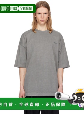 1h可退 潮奢 Juun.J 男士 灰色 Language Lettering Dyed Over Fi