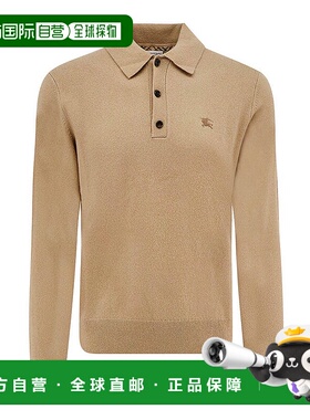BURBERRY 男士针织衫 8112126 AW2025 黑色 Carson pole shirt in