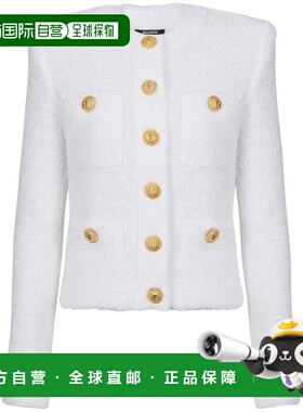 BALMAIN 女士西服 DF1SK249KH100FA AW2024 白色外套西装