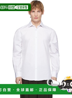 1h可退 潮奢 Sunspel 男士 白色 Sea Island Cotton 衬衫 MSHT202